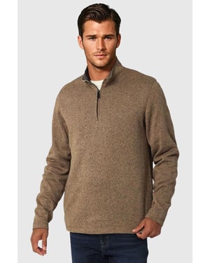 Zip Neck Fleece Sweater