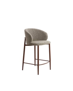 Light & Living barkruk aluko 57x55x94 cm donker set van 2