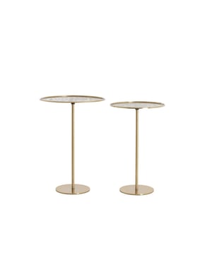 Light & Living bijzettafel lia Ø38x54 cm - set van 2