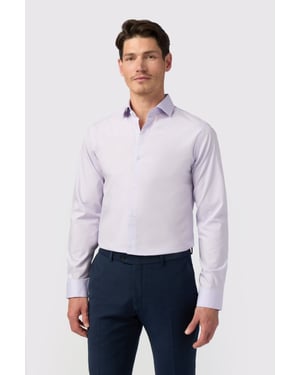 Slim Fit Poplin Single Cuff Cutaway Collar Shirt