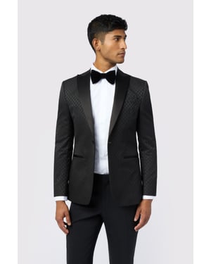 Sabine Slim Fit Diamond Jacquard Jacket