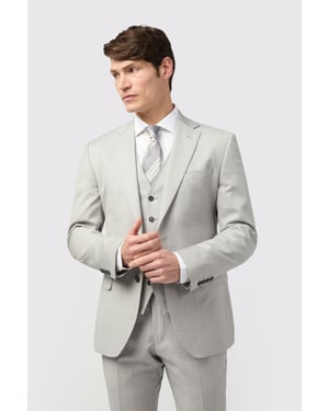 Tailored Fit Italian Grey Twill Jacket
