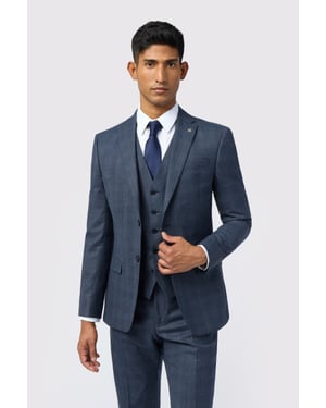 Slim Fit Check Suit Jacket
