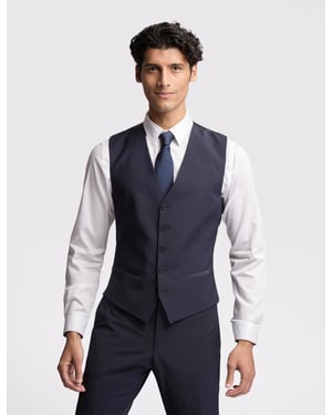 Premium Navy Panama Waistcoat