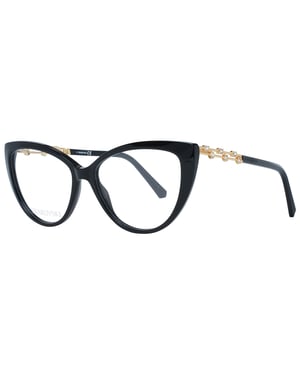 Swarovski Elegante Zwarte Cat Eye Designer Bril