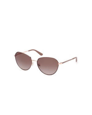 Beige Metal Sunglasses