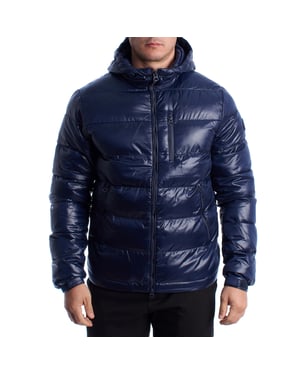Herrpadded jacka med huva 66512