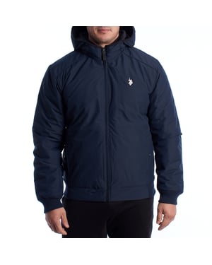 Heren Bomberjack met Hoodie US40125003