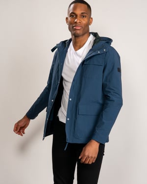 Hanley Coat in Medium Blue