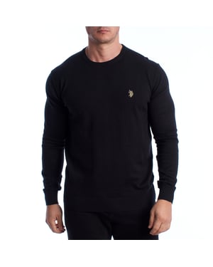 Herrar Rundhalsad Stickad Tröja US40173038