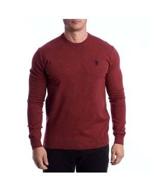 Herrstickad Rundhalsad Tröja US40173035