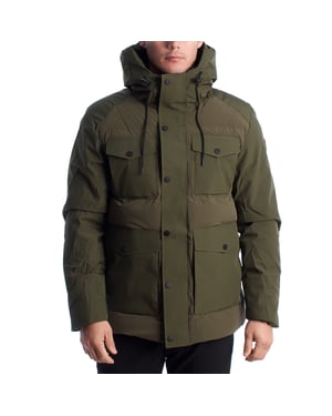 Heren Gewatteerde Parka Jas met Capuchon US40127016