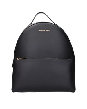 Black Leather Backpack