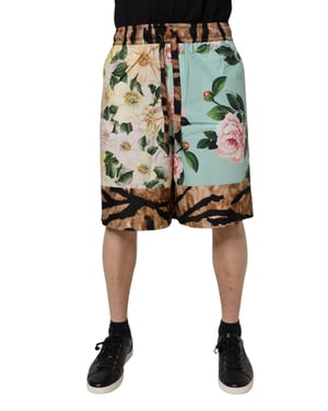 Bloemen dierenprint shorts