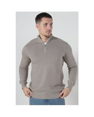 Kronstadt Ks2790 kscarlo half zip knit sand mix