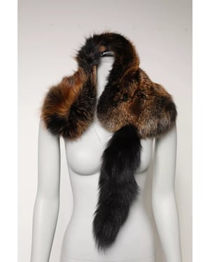 Bruine Rode Vos Bont Nekwarmer Winter Sjaal