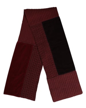 Bordeaux Zwart Halswarmer Wrap Sjaal