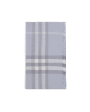 Ljusblå Ullscarf