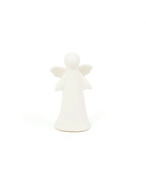 House Vitamin Ledlight angel ceramics white 7x5x13cm