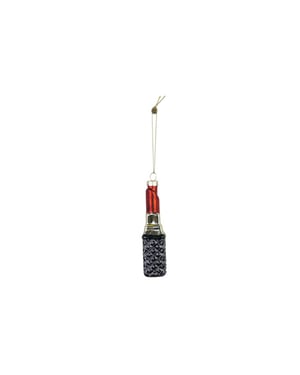 House Vitamin Xmas hanger -red lipstick 3x3x11cm