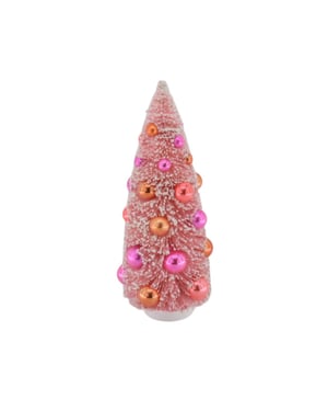 House Vitamin Christmas decoration christmas tree with colored balls sisal/polysterene -