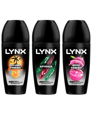 Lynx Epic Fresh Anti Perspirant Roll On 48H Anti Sweat Protection 50ml, 12 Pack