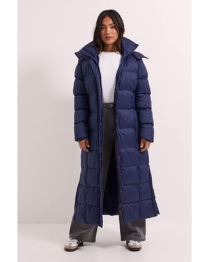 Petite Fur Trim Padded Puffer Coat