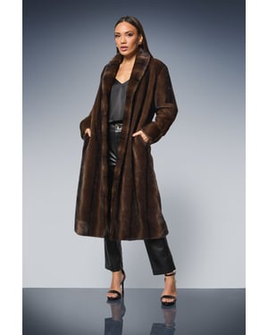Faux Fur Long Coat