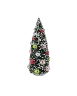 House Vitamin Christmas decoration christmas tree with colored balls sisal/ polysterene -