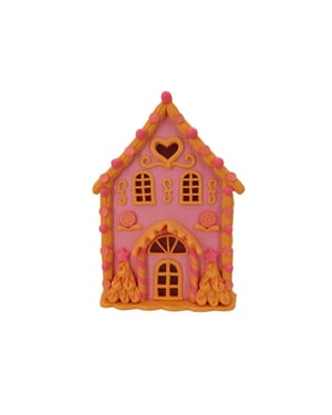 House Vitamin Christmas decoration led lamp candy house clay pink/orange 13x18.5 cm