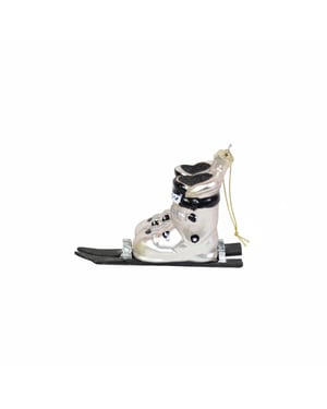 House Vitamin Xmas hanger skifeet silver/ black 13x5,5x8,5cm
