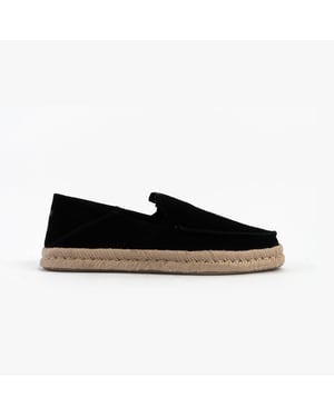 Toms Alonso Loafer Rope Mens Espadrille Black