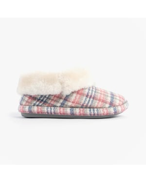 Jo & Joe Shamrock Womens Bootie Slippers Pink