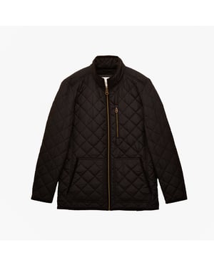 Joules Maynard Mens Diamond Quilted Jacket Black