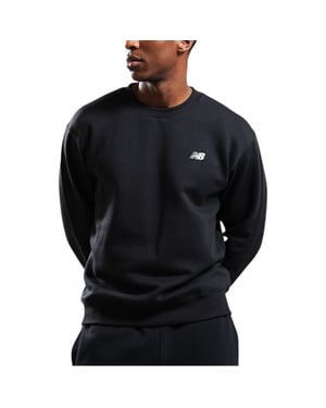 New Balance Mens Fleece Sweatshirt Embroidered Logo Pullover Relaxed Fit Jumper