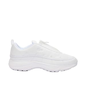 Lacoste Heren Audyssor Leren Ritssportschoenen (Wit)