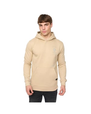 Crosshatch Heren Jamolat Hoodie (Stone)