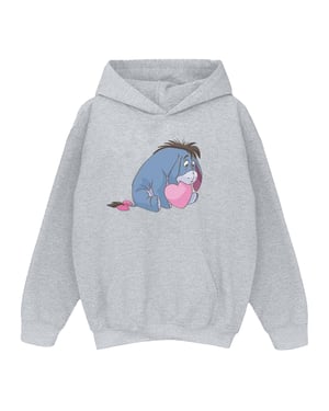 Disney Womens/Ladies Winnie The Pooh Eeyore Mouth Hoodie (Sport Grå)
