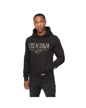 Crosshatch Heren Campbox Hoodie (Zwart)