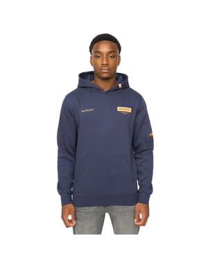 Duck and Cover Mens Marsak V2 Hoodie (Indigo)