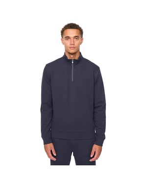 Duck and Cover Heren Slellmoore Kwart Rits Sweatshirt (Marineblauw)