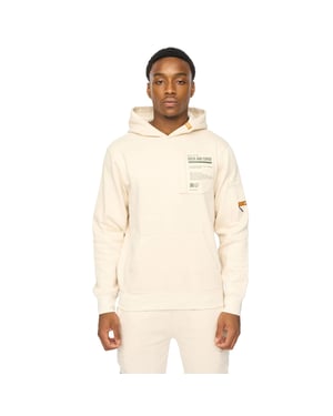 Duck and Cover Heren Adamsberg Hoodie (Off White)