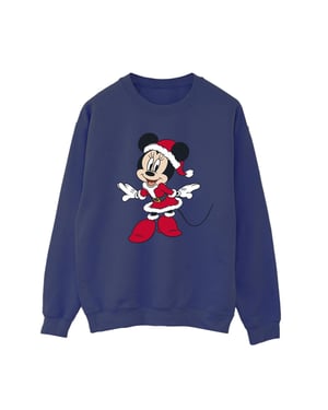 Disney Damer Minnie Mus Jultröja (Marinblå)