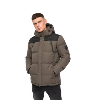 Crosshatch Heren Menray Jas (Olijf)