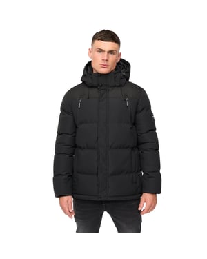 Crosshatch Heren Menray Jas (Zwart)