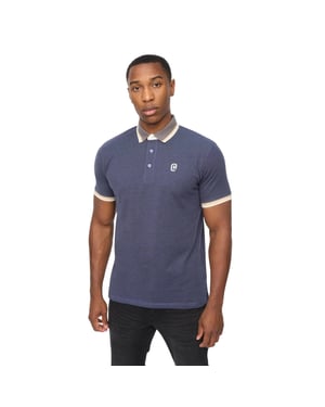 Crosshatch Heren Chimlacks Poloshirt (Denim Blauw)
