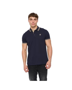 Crosshatch Mannen Mackerby Polo Shirt (Marineblauw)