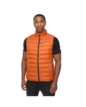 Crosshatch Heren Gattering MVE Gewatteerd Gilet (Oranje)