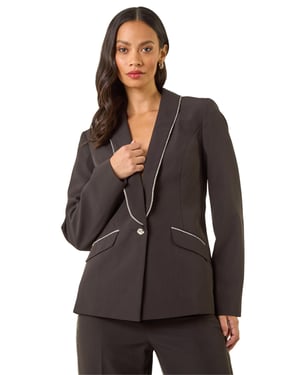 Diamante Single Breasted Blazer