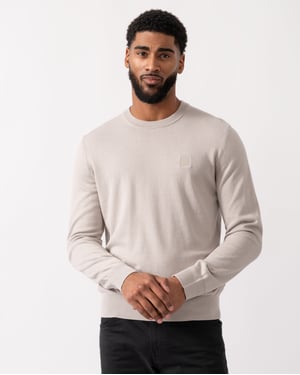 Kanovano Crew Neck Jumper in Light Grey